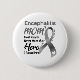 Encephalitis Awareness Month Ribbon Gifts 6 Cm Round Badge