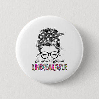 Encephalitis Awareness Ribbon Support Gifts 6 Cm Round Badge
