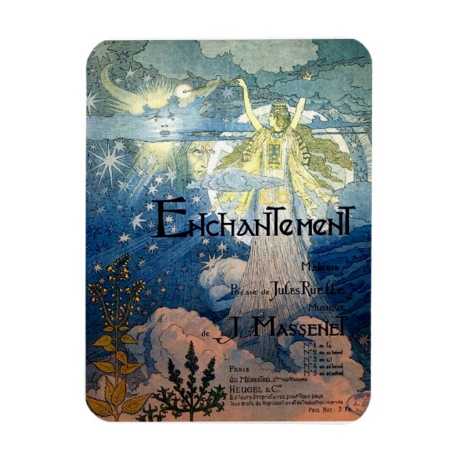 Enchanment art nouveau magic magnet (Vertical)