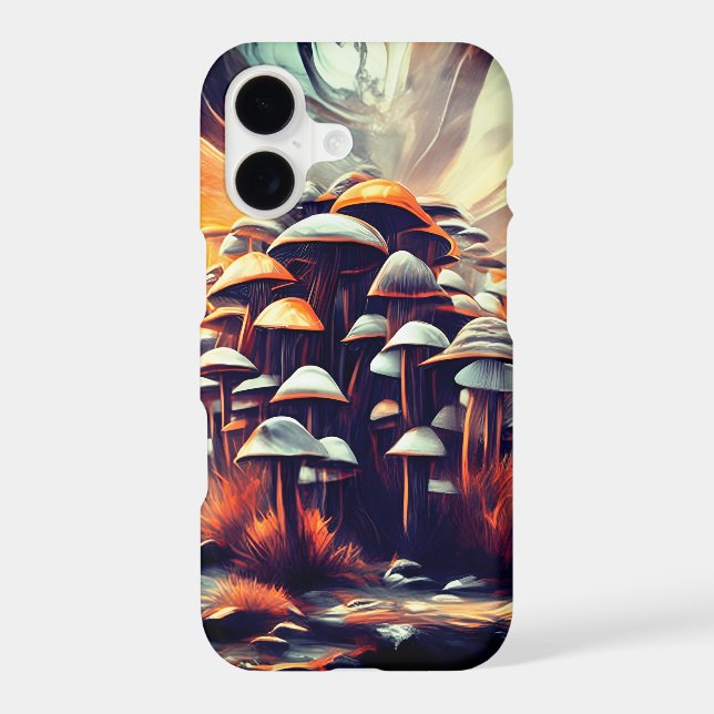 Enchanted Abstract Mushrooms - Fantasy Art (Back)