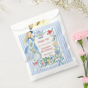 Enchanted Alice in Wonderland Garden Paper  Favour Bags