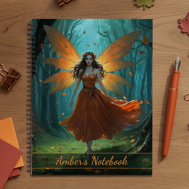 Enchanted Autumn Fairy Thanksgiving Fantasy Art Notebook (Creator Uploaded)
