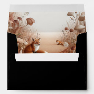 Enchanted Autumn Forest Foxes Envelope