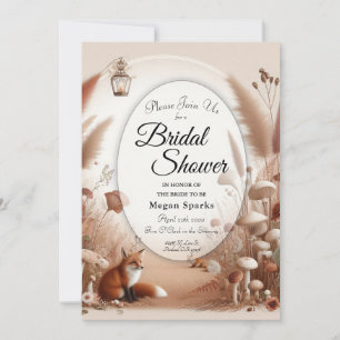 Enchanted Autumn Forest Foxes Invitation