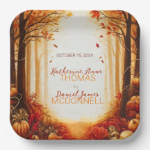 Enchanted Autumn Harvest Silhouette Wedding