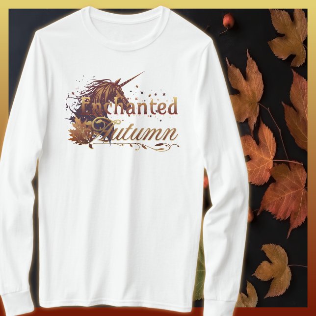 Enchanted Autumn Unicorn Adult T-Shirt (Creator Uploaded)