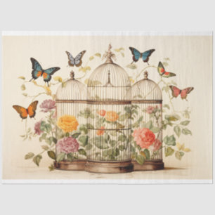 Enchanted Aviary: Birdcage Decoupage Tissue Paper