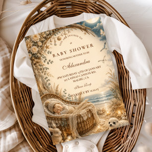Enchanted Beach Boho Baby Shower Invitation