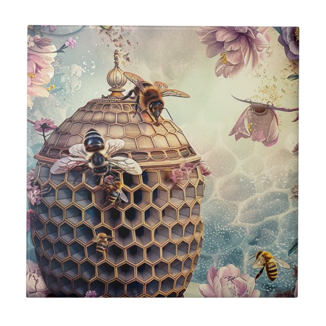 Enchanted Bee Garden Fantasy (10) Tile (Front)