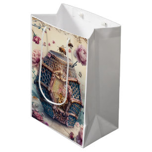 Enchanted Bee Garden Fantasy (11) Medium Gift Bag