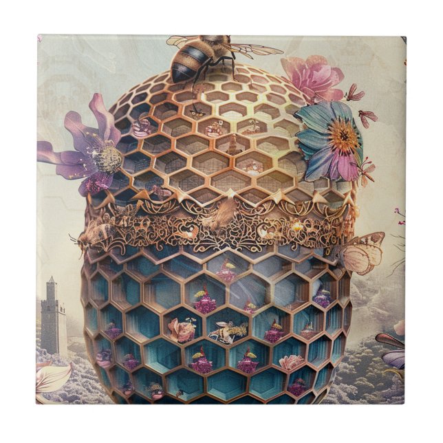 Enchanted Bee Garden Fantasy (12) Tile (Front)