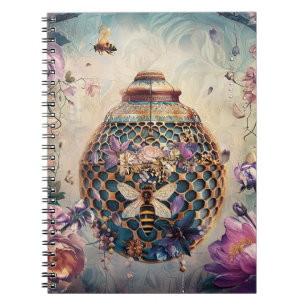 Enchanted Bee Garden Fantasy (6) Notebook