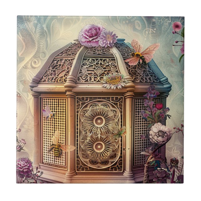 Enchanted Bee Garden Fantasy (9) Tile (Front)
