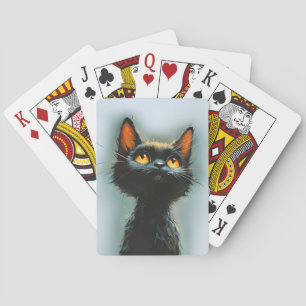 Enchanted Black Cat Playing Cards