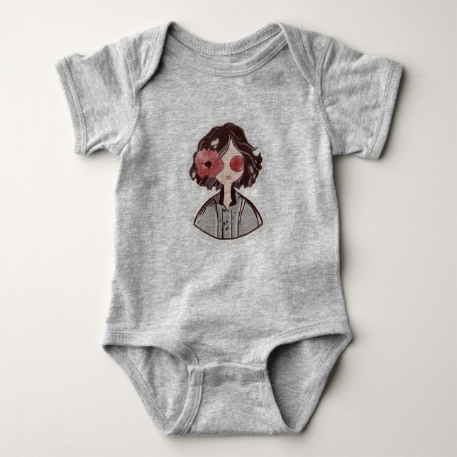 Enchanted Bloom Baby Bodysuit (Front)