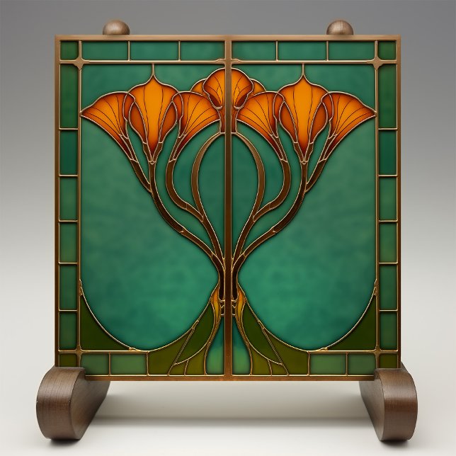 Enchanted Blossom Stained Glass  Tile (Creator Uploaded)