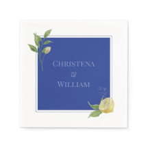 Enchanted Blue Lemon Blossom Personalised Wedding