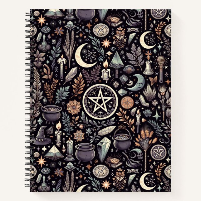Enchanted Botanica: Magical Herbs & Witchcraft Notebook (Front)