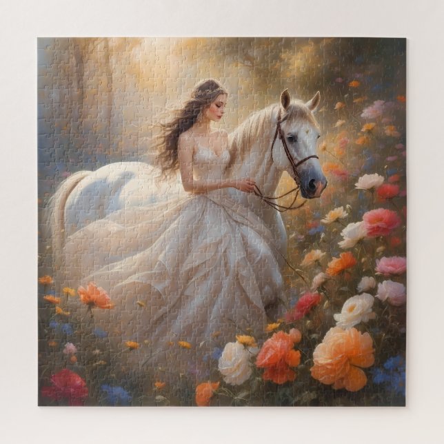Enchanted Bride and Her Steed Jigsaw Puzzle (Vertical)