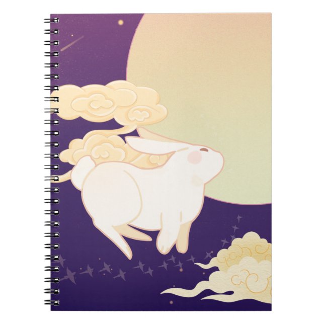 Enchanted Bunny Moon Notebook Cover (Front)