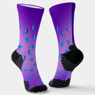Enchanted Butterflies  Athletic Crew Sock