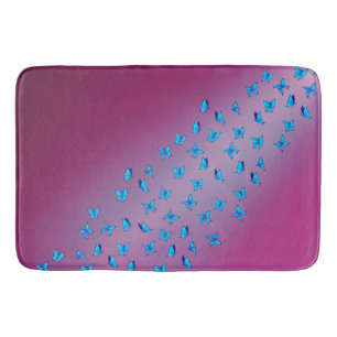 Enchanted Butterflies Pink Light Bath Mat
