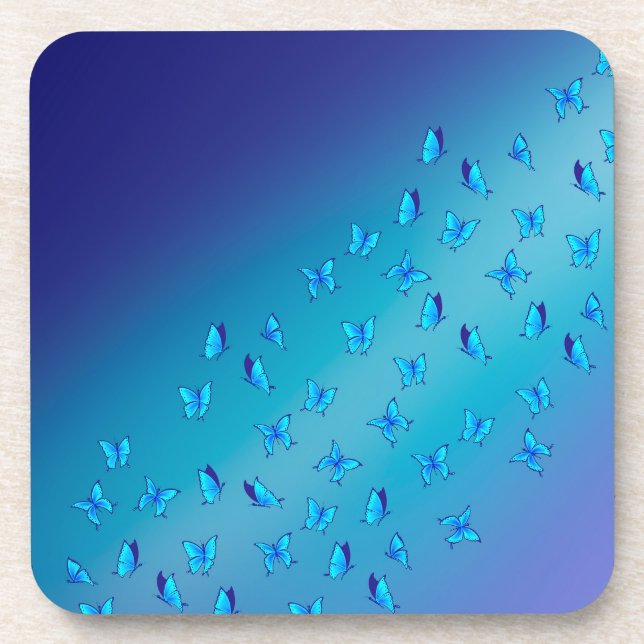 Enchanted Butterflies Plastic  Coaster (Front)