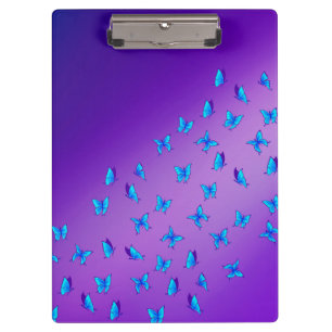 Enchanted Butterflies Purple Clipboard