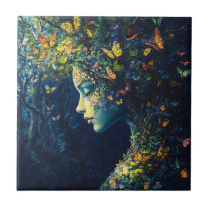 Enchanted Butterfly Forest Goddess (2) Tile