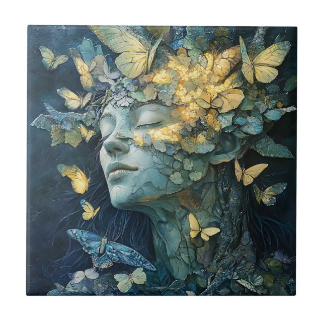 Enchanted Butterfly Forest Goddess (4) Tile (Front)