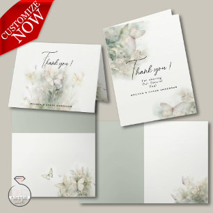 Enchanted Butterfly Garden Thank You Card