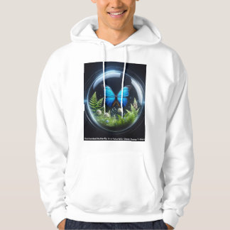 Enchanted Butterfly in a Futuristic Glass Dome T-S Hoodie