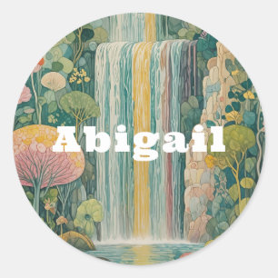 Enchanted Cascade of Dreams Classic Round Sticker