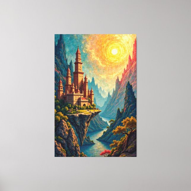 Enchanted Castle Canvas Print (Front)