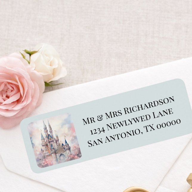 Enchanted Castle Fairytale Wedding Return Address (Creator Uploaded)
