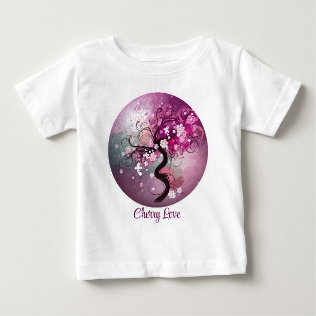 Enchanted Cherry Dance Baby T-Shirt (Front)