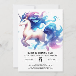 Enchanted Children Horse Birthday  Invitation