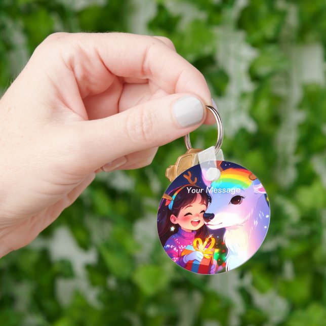 Enchanted Christmas Glow Key Ring (Hand)