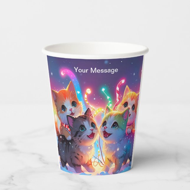 Enchanted Christmas Glow Paper Cups (Back)