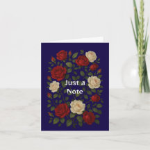 Enchanted Climbing Roses Note Card