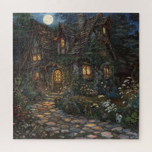 Enchanted Cottage Jigsaw Puzzle (Vertical)