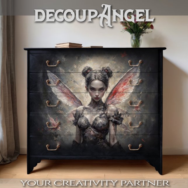 Enchanted Dark Fairy Decoupage Tissue Paper (Creator Uploaded)