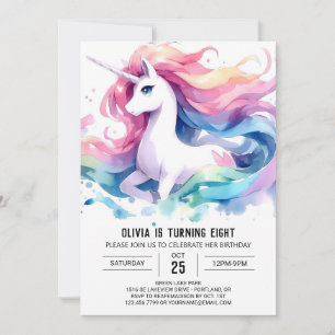 Enchanted Digital Horse Birthday Invitation