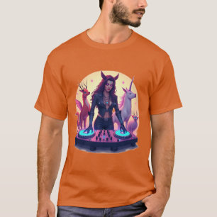 Enchanted DJ: Mythical Groove Design T-Shirt