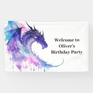 Enchanted Dragon Tale Birthday Banner