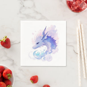 Enchanted Dragon's Birthday Dreamland Napkin