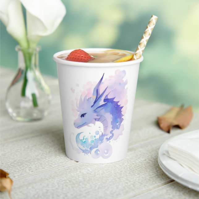 Enchanted Dragon's Birthday Dreamland Paper Cups (Insitu)