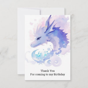 Enchanted Dragon's Birthday Dreamland Thank You Card