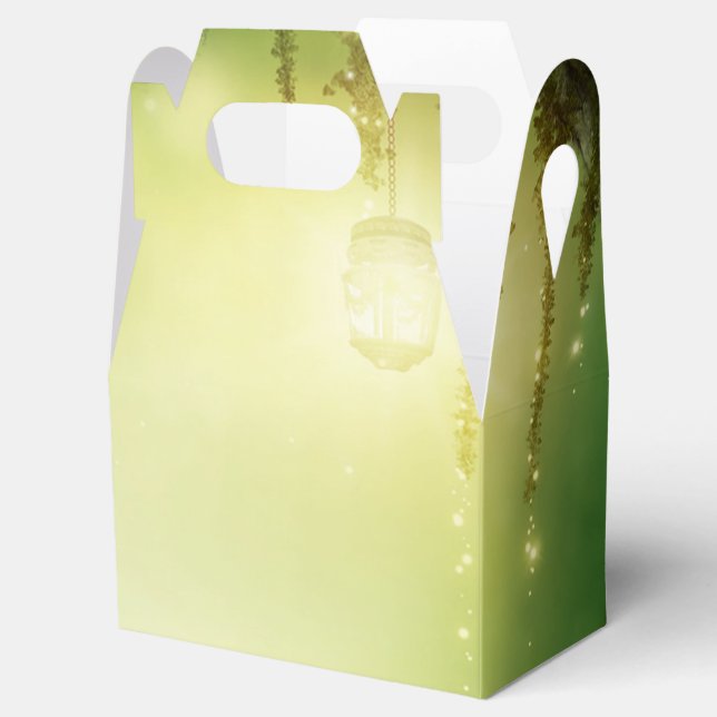 Enchanted Dreamy Forest & Lights Rustic Favour Box (Opened)
