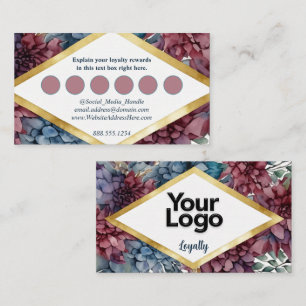 Enchanted Elegance Jewel-Toned Floral Enclosure Card